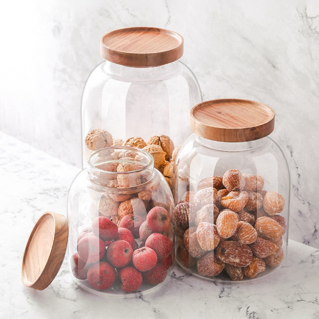 Yosemite Big Acacia Silicone-Lid Jars (choose from 3 sizes) – KIMI Home and  Lifestyle